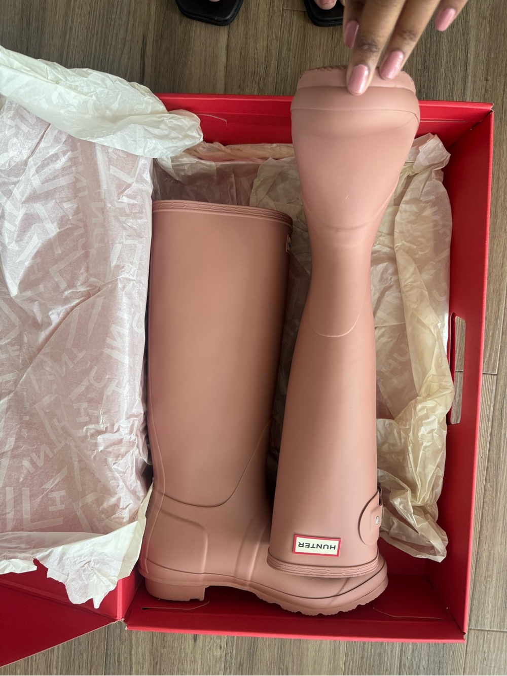 Hunter boots - pink